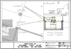Construction Hoist Location and Loading Drawing from London Hoist